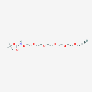 molecular formula C18H33NO8 B611201 t-Boc-氨基氧基-PEG5-炔丙基 CAS No. 2086688-98-2