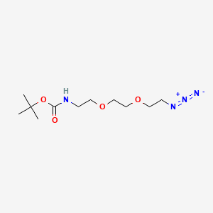 molecular formula C11H22N4O4 B611205 t-Boc-N-酰胺基-PEG2-叠氮化物 CAS No. 950683-55-3