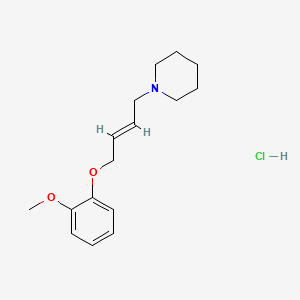 molecular formula C16H24ClNO2 B6112058 1-[4-(2-methoxyphenoxy)but-2-en-1-yl]piperidine hydrochloride 
