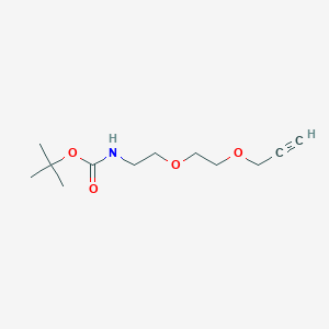 molecular formula C12H21NO4 B611206 丙炔基-PEG2-NHBoc CAS No. 869310-84-9