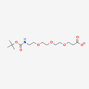 molecular formula C14H27NO7 B611207 t-Boc-N-酰胺-PEG3-酸 CAS No. 1347750-75-7