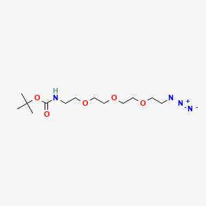 molecular formula C13H26N4O5 B611208 叔丁基(2-(2-(2-(2-叠氮乙氧基)乙氧基)乙氧基)乙基)氨基甲酸酯 CAS No. 642091-68-7