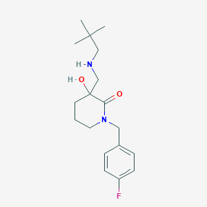 3-{[(2,2-dimethylpropyl)amino]methyl}-1-(4-fluorobenzyl)-3-hydroxy-2-piperidinone