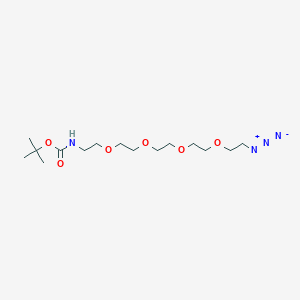 molecular formula C15H30N4O6 B611212 叔丁氧羰基-N-酰胺-PEG4-叠氮化物 CAS No. 940951-99-5