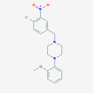 1-(4-chloro-3-nitrobenzyl)-4-(2-methoxyphenyl)piperazine