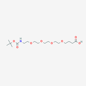 molecular formula C17H33NO8 B611213 t-Boc-N-amido-PEG4-(CH2)3CO2H CAS No. 1416777-48-4