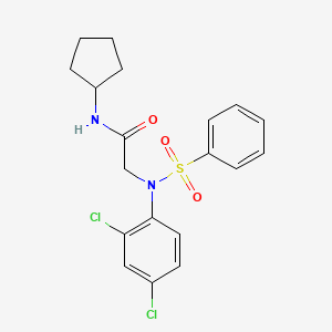 N~1~-cyclopentyl-N~2~-(2,4-dichlorophenyl)-N~2~-(phenylsulfonyl)glycinamide