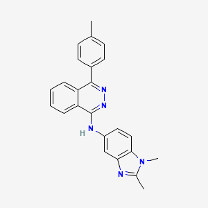 molecular formula C24H21N5 B6112179 N-(1,2-dimethyl-1H-benzimidazol-5-yl)-4-(4-methylphenyl)-1-phthalazinamine 