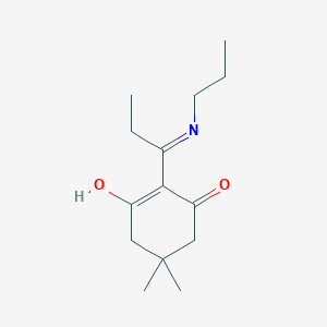 molecular formula C14H23NO2 B6112185 5,5-dimethyl-2-[1-(propylamino)propylidene]-1,3-cyclohexanedione 