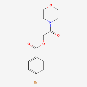molecular formula C13H14BrNO4 B6112199 2-morpholin-4-yl-2-oxoethyl 4-bromobenzoate 