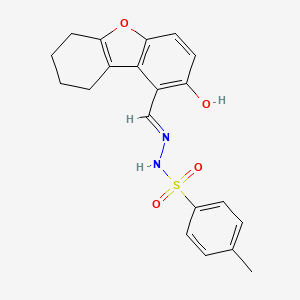 molecular formula C20H20N2O4S B6112250 N'-[(2-hydroxy-6,7,8,9-tetrahydrodibenzo[b,d]furan-1-yl)methylene]-4-methylbenzenesulfonohydrazide 