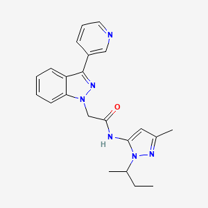 N-(1-sec-butyl-3-methyl-1H-pyrazol-5-yl)-2-(3-pyridin-3-yl-1H-indazol-1-yl)acetamide