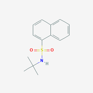 molecular formula C14H17NO2S B6112287 N-(tert-butyl)-1-naphthalenesulfonamide 