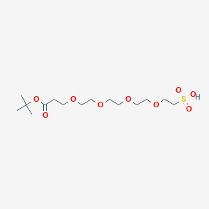 molecular formula C15H30O9S B611231 叔丁氧羰基-PEG4-磺酸 CAS No. 1817735-26-4