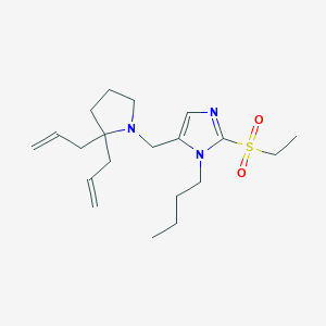 1-butyl-5-[(2,2-diallyl-1-pyrrolidinyl)methyl]-2-(ethylsulfonyl)-1H-imidazole