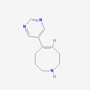 B611238 5-(Pyrimidin-5-yl)-1,2,3,4,7,8-hexahydroazocine CAS No. 1975146-56-5