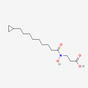 molecular formula C15H27NO4 B611241 N-(9-环丙基-1-氧代壬酰)-N-羟基-β-丙氨酸 CAS No. 1453071-47-0
