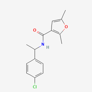 molecular formula C15H16ClNO2 B6112419 N-[1-(4-chlorophenyl)ethyl]-2,5-dimethyl-3-furamide 