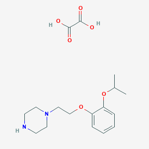 molecular formula C17H26N2O6 B6112450 1-[2-(2-isopropoxyphenoxy)ethyl]piperazine oxalate 