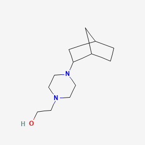 molecular formula C13H24N2O B6112590 2-(4-bicyclo[2.2.1]hept-2-yl-1-piperazinyl)ethanol 