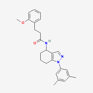 N-[1-(3,5-dimethylphenyl)-4,5,6,7-tetrahydro-1H-indazol-4-yl]-3-(2-methoxyphenyl)propanamide