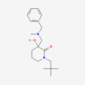 molecular formula C19H30N2O2 B6112646 3-{[benzyl(methyl)amino]methyl}-1-(2,2-dimethylpropyl)-3-hydroxy-2-piperidinone 
