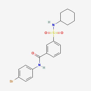 molecular formula C19H21BrN2O3S B6112765 N-(4-bromophenyl)-3-[(cyclohexylamino)sulfonyl]benzamide 
