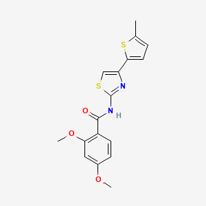 molecular formula C17H16N2O3S2 B6112793 2,4-dimethoxy-N-[4-(5-methyl-2-thienyl)-1,3-thiazol-2-yl]benzamide 