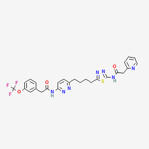 molecular formula C26H24F3N7O3S B611280 特拉格列纳司他 CAS No. 1439399-58-2