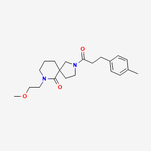 molecular formula C21H30N2O3 B6112849 7-(2-methoxyethyl)-2-[3-(4-methylphenyl)propanoyl]-2,7-diazaspiro[4.5]decan-6-one 