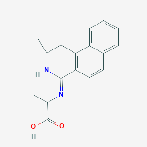 molecular formula C18H20N2O2 B6112855 N-(2,2-dimethyl-1,2-dihydrobenzo[f]isoquinolin-4-yl)alanine 