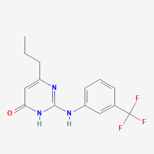 6-propyl-2-{[3-(trifluoromethyl)phenyl]amino}-4(3H)-pyrimidinone