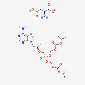 molecular formula C23H38N7O13P B611287 替诺福韦酯二丙酸酯 CAS No. 1571075-19-8