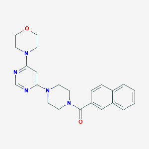 4-{6-[4-(2-naphthoyl)-1-piperazinyl]-4-pyrimidinyl}morpholine