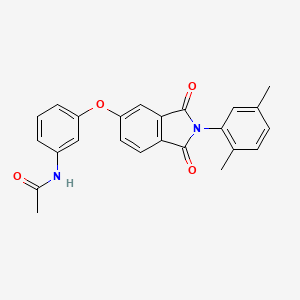 molecular formula C24H20N2O4 B6112910 N-(3-{[2-(2,5-dimethylphenyl)-1,3-dioxo-2,3-dihydro-1H-isoindol-5-yl]oxy}phenyl)acetamide CAS No. 5936-76-5