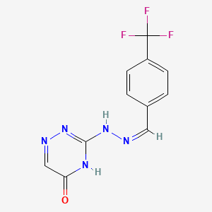 4-(trifluoromethyl)benzaldehyde (5-oxo-4,5-dihydro-1,2,4-triazin-3-yl)hydrazone