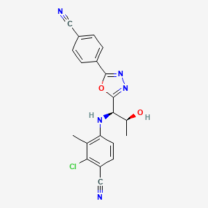 molecular formula C20H16ClN5O2 B611295 Testolone CAS No. 1182367-47-0