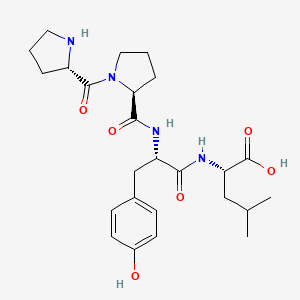 molecular formula C25H36N4O6 B611302 Tetrapeptide-11 CAS No. 884336-38-3