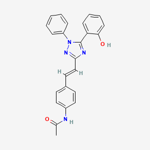 molecular formula C24H20N4O2 B6113040 N-(4-{2-[5-(2-hydroxyphenyl)-1-phenyl-1H-1,2,4-triazol-3-yl]vinyl}phenyl)acetamide 