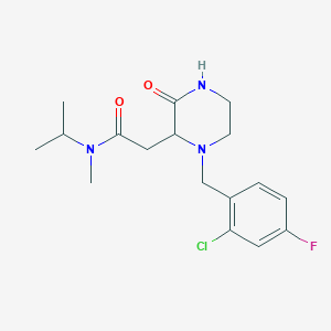 2-[1-(2-chloro-4-fluorobenzyl)-3-oxo-2-piperazinyl]-N-isopropyl-N-methylacetamide