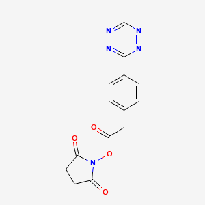 molecular formula C14H11N5O4 B611308 四嗪-NHS 酯 CAS No. 1616668-55-3