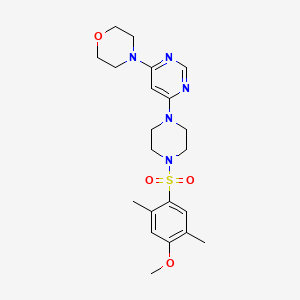 4-(6-{4-[(4-methoxy-2,5-dimethylphenyl)sulfonyl]-1-piperazinyl}-4-pyrimidinyl)morpholine