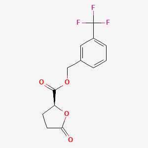 molecular formula C13H11F3O4 B611314 (S)-α-TFMB-OTC，AldrichCPR CAS No. 1445703-64-9