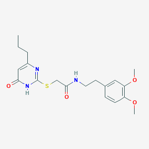 N-[2-(3,4-dimethoxyphenyl)ethyl]-2-[(6-oxo-4-propyl-1,6-dihydro-2-pyrimidinyl)thio]acetamide