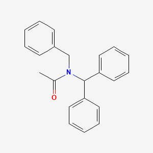 molecular formula C22H21NO B6113175 N-benzyl-N-(diphenylmethyl)acetamide 