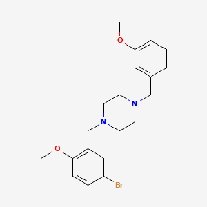 molecular formula C20H25BrN2O2 B6113195 1-(5-bromo-2-methoxybenzyl)-4-(3-methoxybenzyl)piperazine 