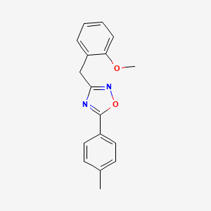 molecular formula C17H16N2O2 B6113214 3-(2-methoxybenzyl)-5-(4-methylphenyl)-1,2,4-oxadiazole 