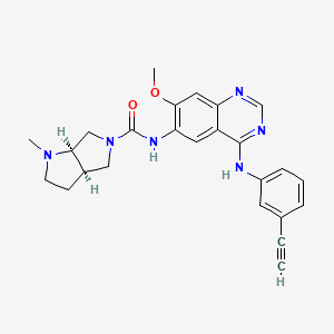 molecular formula C25H26N6O2 B611334 泰利替尼 CAS No. 1353644-70-8