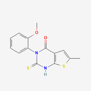 2-mercapto-3-(2-methoxyphenyl)-6-methylthieno[2,3-d]pyrimidin-4(3H)-one