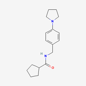 molecular formula C17H24N2O B6113382 N-[4-(1-pyrrolidinyl)benzyl]cyclopentanecarboxamide 